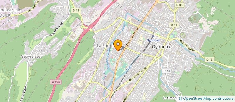 localisation de l'entreprise 890 348 089 à OYONNAX