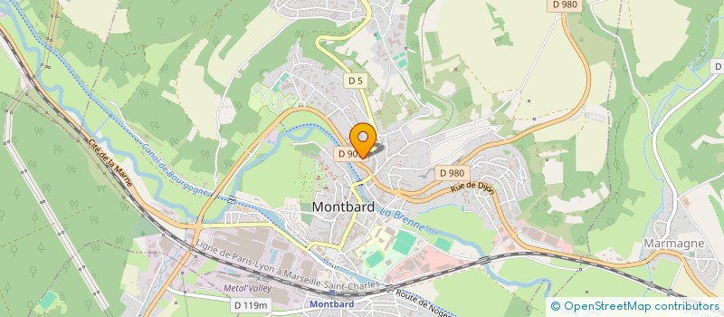 localisation de l'entreprise 890 364 102   MONTBARD