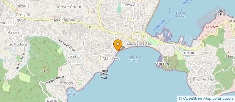 localisation de l'entreprise 890 397 276 à SIX-FOURS-LES-PLAGES