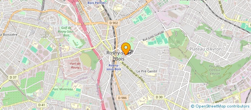localisation de l'entreprise 890 411 770 à ROSNY-SOUS-BOIS