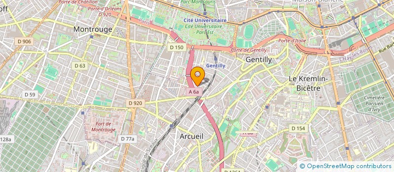 localisation de l'entreprise 890 460 314   ARCUEIL