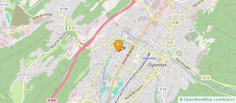 localisation de l'entreprise 890 466 493  à OYONNAX