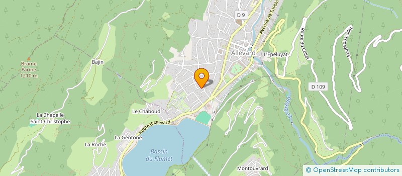 localisation de l'entreprise 890 515 760   ALLEVARD