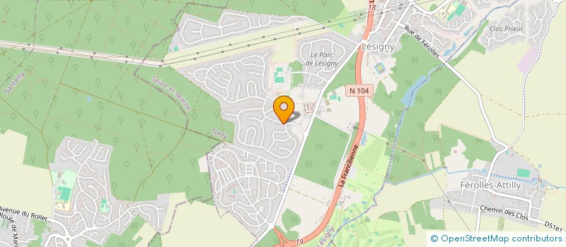 localisation de l'entreprise 890 570 625   LESIGNY