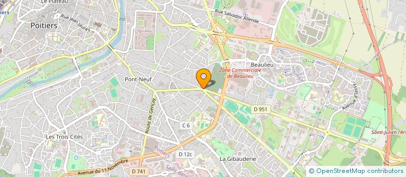 localisation de l'entreprise 890 601 321   POITIERS