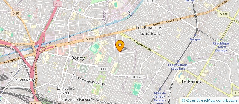 localisation de l'entreprise 890 661 135 à BONDY