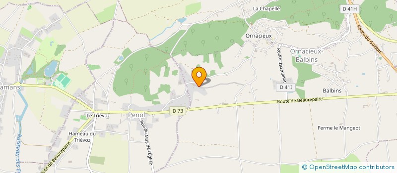 localisation de l'entreprise 890 681 604   ORNACIEUX-BALBINS