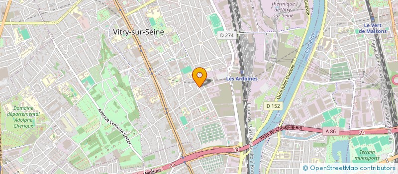 localisation de l'entreprise 890 720 816  à VITRY-SUR-SEINE