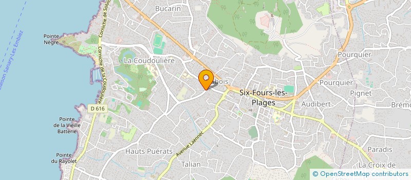 localisation de l'entreprise 890 769 748 à SIX-FOURS-LES-PLAGES