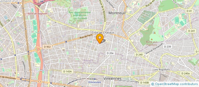 localisation de l'entreprise 890 827 504   MONTREUIL
