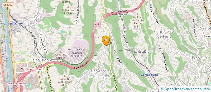 localisation de l'entreprise 890 850 589   NICE