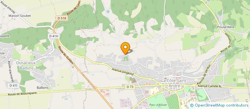 localisation de l'entreprise 890 868 946   LA COTE-SAINT-ANDRE