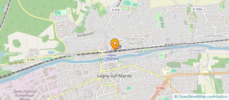 localisation de l'entreprise 890 881 477   THORIGNY-SUR-MARNE