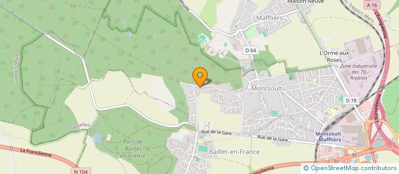 localisation de l'entreprise 890 919 160   ECOUEN