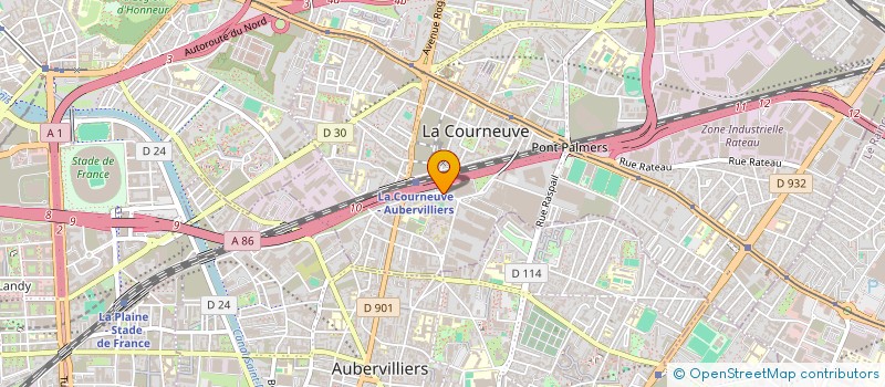 localisation de l'entreprise 890 943 764  à LA COURNEUVE