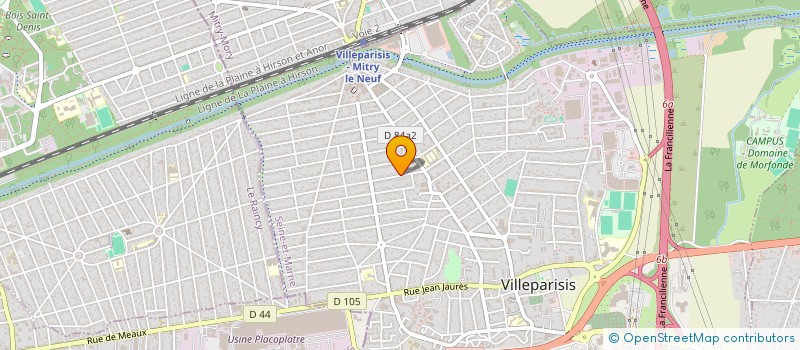 localisation de l'entreprise 890 975 360   VILLEPARISIS