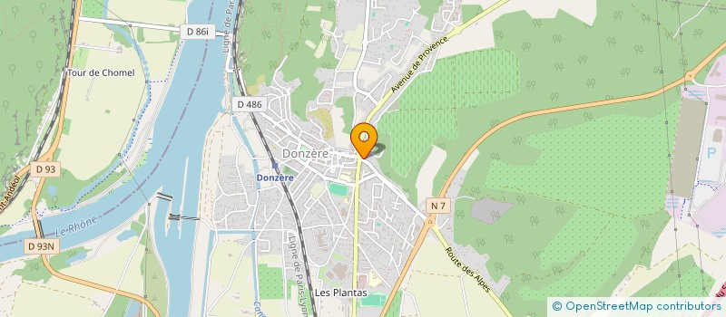 localisation de l'entreprise 890 983 877 à DONZERE