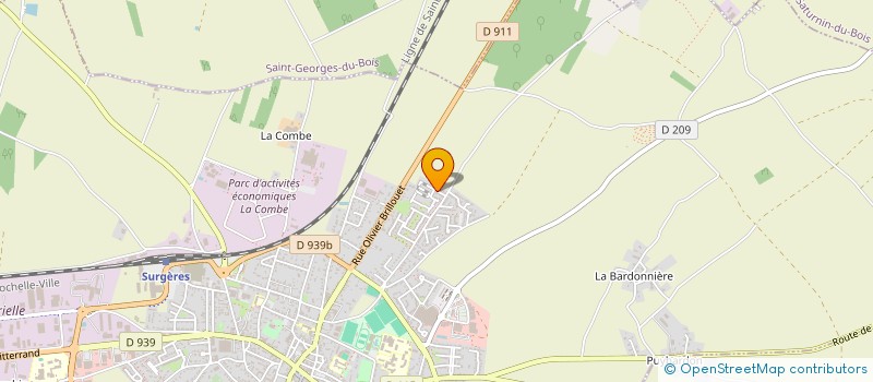 localisation de l'entreprise 891 054 322   SURGERES