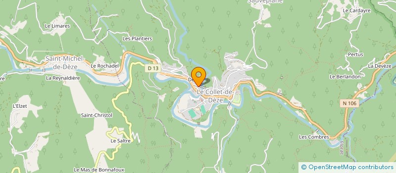 localisation de l'entreprise 891 103 418   LE COLLET-DE-DEZE