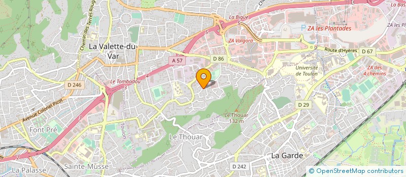 localisation de l'entreprise 891 128 076 à LA VALETTE-DU-VAR