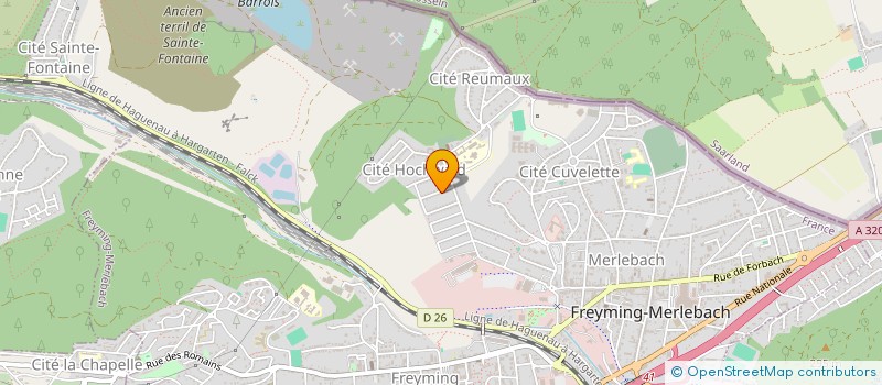 localisation de l'entreprise 891 476 616   FREYMING-MERLEBACH