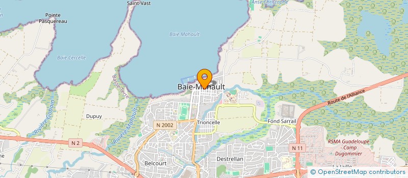 localisation de l'entreprise 891 498 008   BAIE MAHAULT