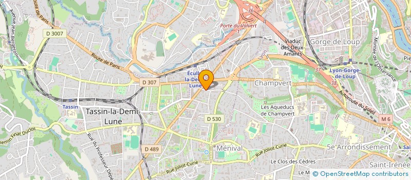 localisation de l'entreprise 891 527 624   TASSIN-LA-DEMI-LUNE