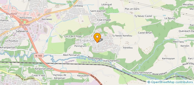 localisation de l'entreprise 891 534 992   ERGUE-GABERIC