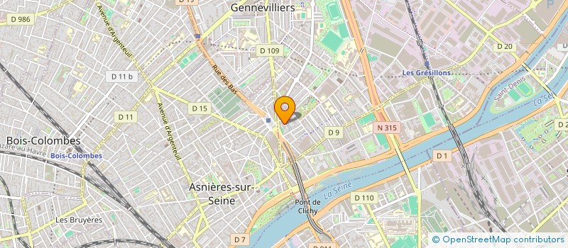 localisation de l'entreprise 891 544 645  à GENNEVILLIERS