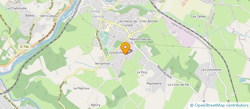 localisation de l'entreprise 891 565 640 à CONDAT-SUR-VIENNE