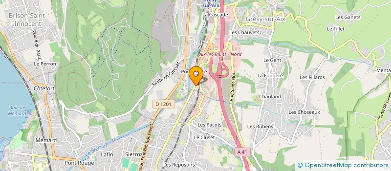 localisation de l'entreprise 891 605 974   GRESY-SUR-AIX