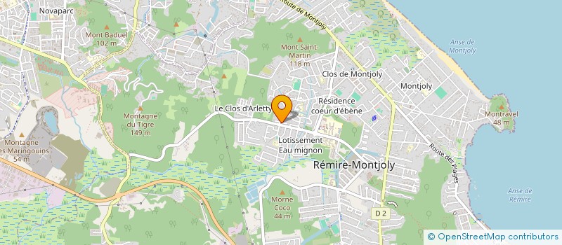 localisation de l'entreprise 891 698 755 à REMIRE-MONTJOLY