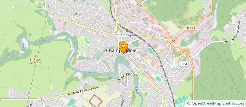 localisation de l'entreprise 891 735 532   CHAMPAGNOLE