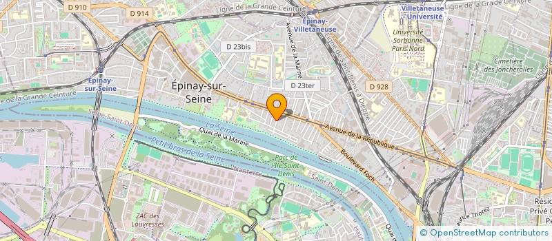 localisation de l'entreprise 891 785 875 à EPINAY-SUR-SEINE