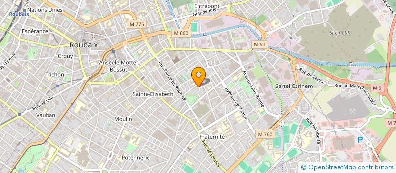 localisation de l'entreprise 891 806 606   ROUBAIX