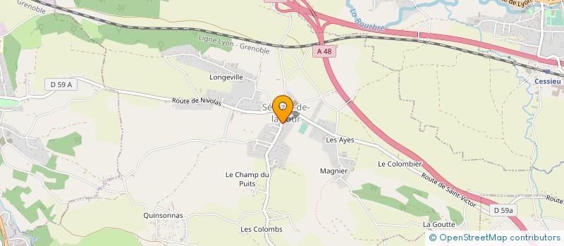 localisation de l'entreprise 891 841 413   SEREZIN-DE-LA-TOUR