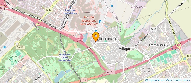 localisation de l'entreprise 891 888 901 à VILLEPINTE