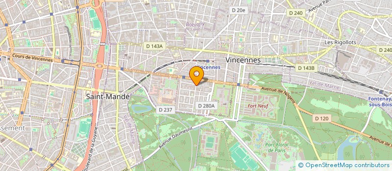 localisation de l'entreprise 891 909 277  à VINCENNES