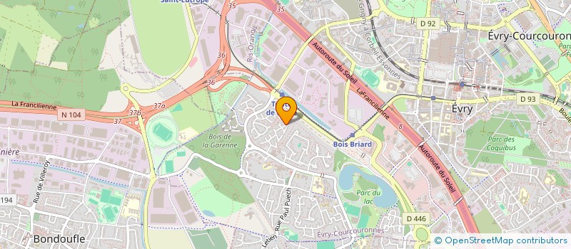 localisation de l'entreprise 891 916 777   EVRY-COURCOURONNES