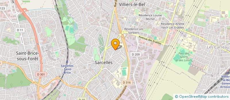 localisation de l'entreprise 892 053 166   SARCELLES