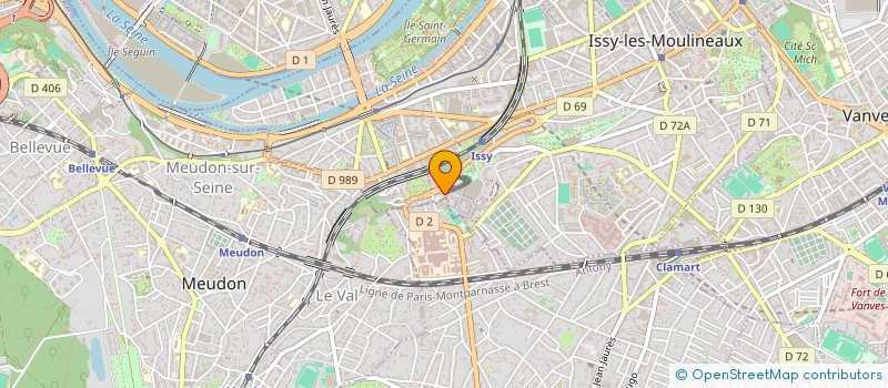 localisation de l'entreprise 892 115 122  à ISSY-LES-MOULINEAUX