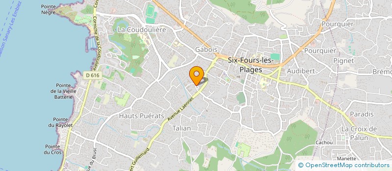 localisation de l'entreprise 892 126 483  à SIX-FOURS-LES-PLAGES