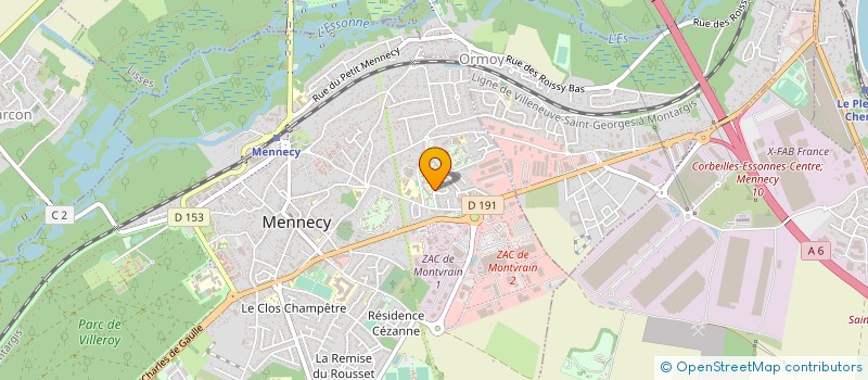 localisation de l'entreprise 892 132 267 à MENNECY