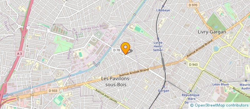 localisation de l'entreprise 892 267 618   LES PAVILLONS-SOUS-BOIS