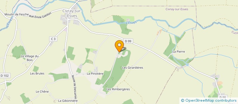 localisation de l'entreprise 892 270 885   CIVRAY-SUR-ESVES