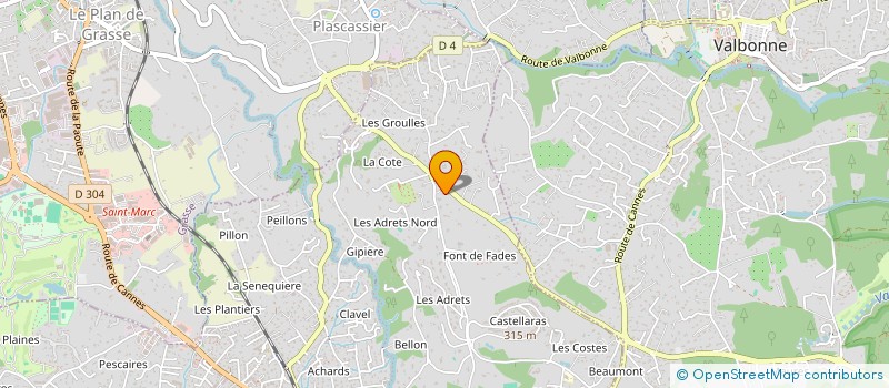 localisation de l'entreprise 892 281 973   MOUANS-SARTOUX