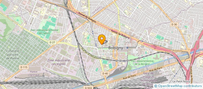 localisation de l'entreprise 892 322 082   BOBIGNY