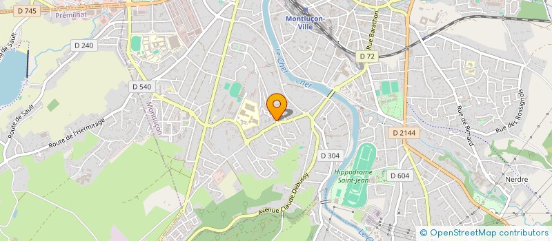 localisation de l'entreprise 892 353 913 à MONTLUCON