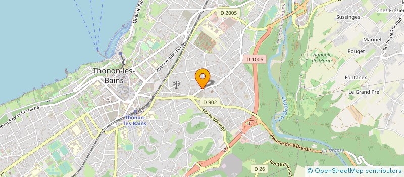 localisation de l'entreprise 892 463 613  à THONON-LES-BAINS