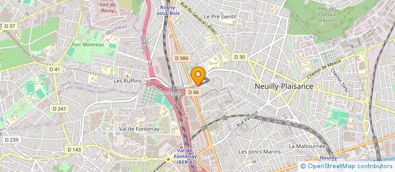 localisation de l'entreprise 892 466 970 à ROSNY-SOUS-BOIS